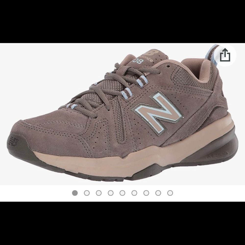 New Balance 608 V5 Cross Trainer - women’s size 8 - color bungee/burlap/wren